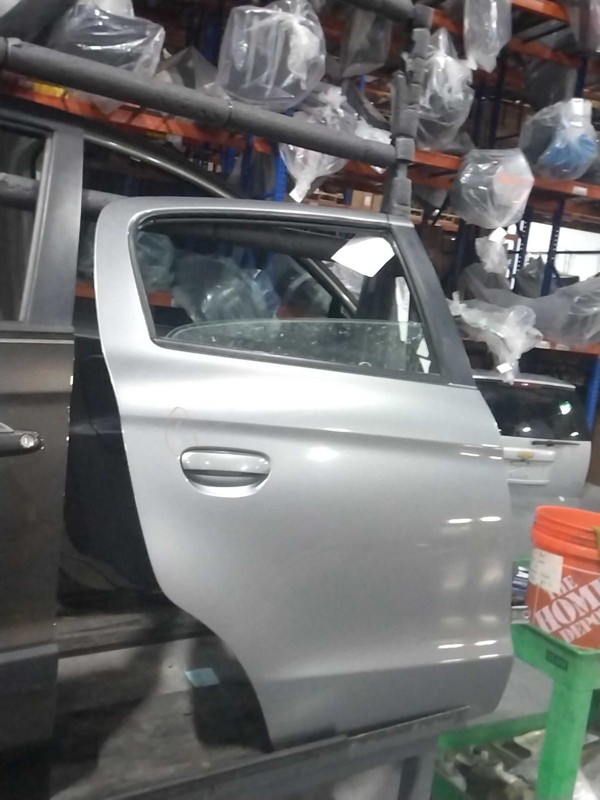 2015 Mitsubishi Mirage Rear Right Door Grey Used OEM 4DR Hatchback 7670341