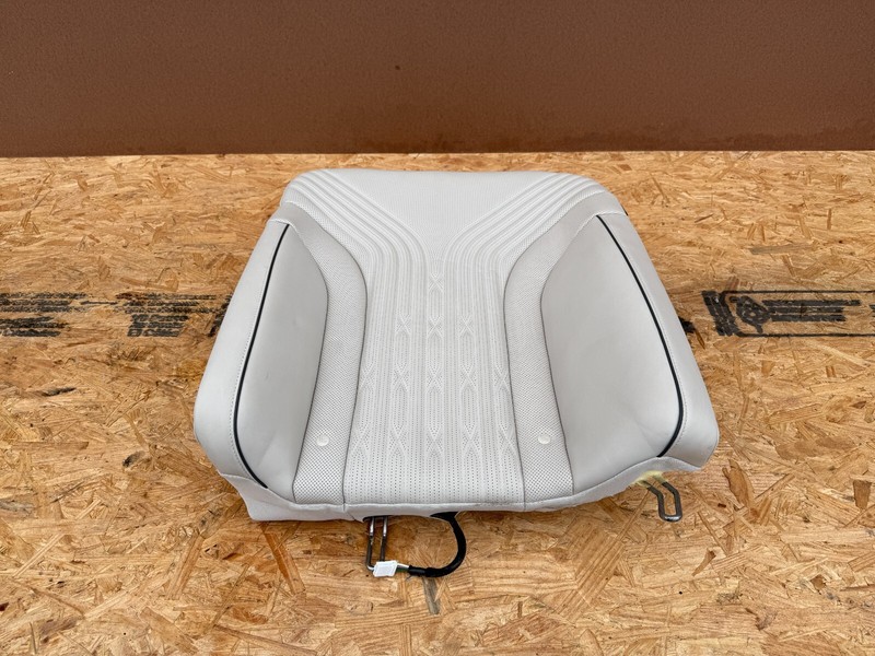 GENESIS G80 2021-2025 OEM REAR LEFT DRIVER UPPER SEAT SKIN ASSEMBLY (BEIGE)