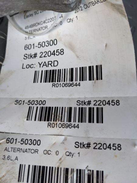 Alternator Fits 10-14 LEGACY 1069644