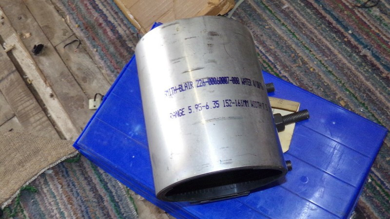 Smith-Blair 226-00060007-000 Repair Clamp Grey water 4/10/96 595-6.35 152-161mm