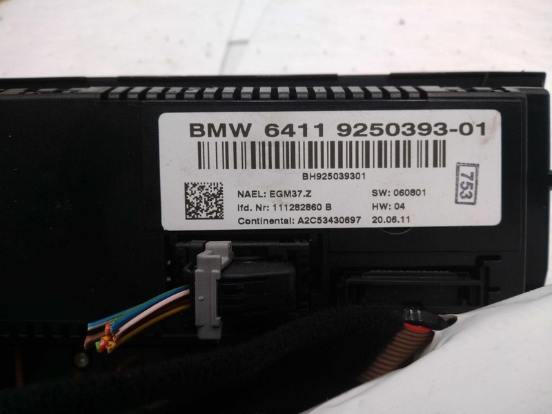 Used A/C Selector Switch fits: 2011 Bmw 328I automatic temperature control Sdn w