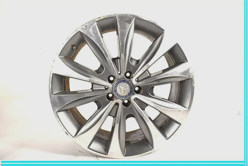 13-16 Mercedes X166 GL450 GL550 8.5 X R20 20" Wheel Rim Silver 1664012802 OEM