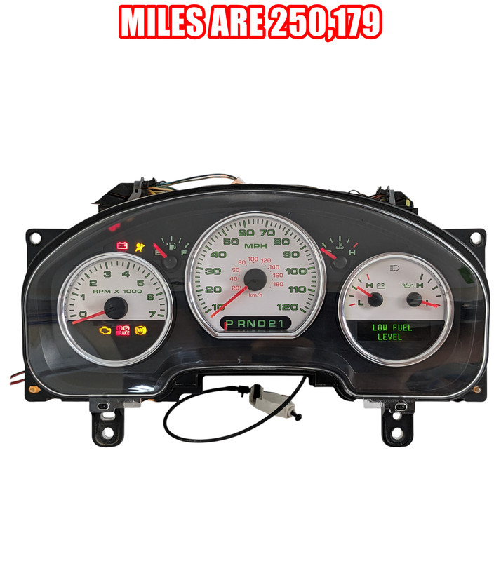 04-08 Ford F150 F-150 Speedometer Instrument Cluster 250K Miles 6L34-10849-NC