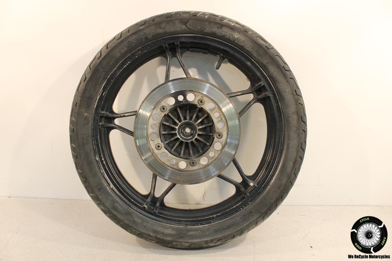 1986 Honda Nighthawk 450 CB450SC FRONT WHEEL RIM W BRAKE DISC ROTOR CB SC 86
