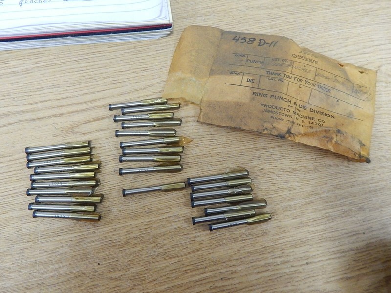 R.P.+D.D. 458 D-11 53272 .1925 Punches Lot of 27 *FREE SHIPPING*