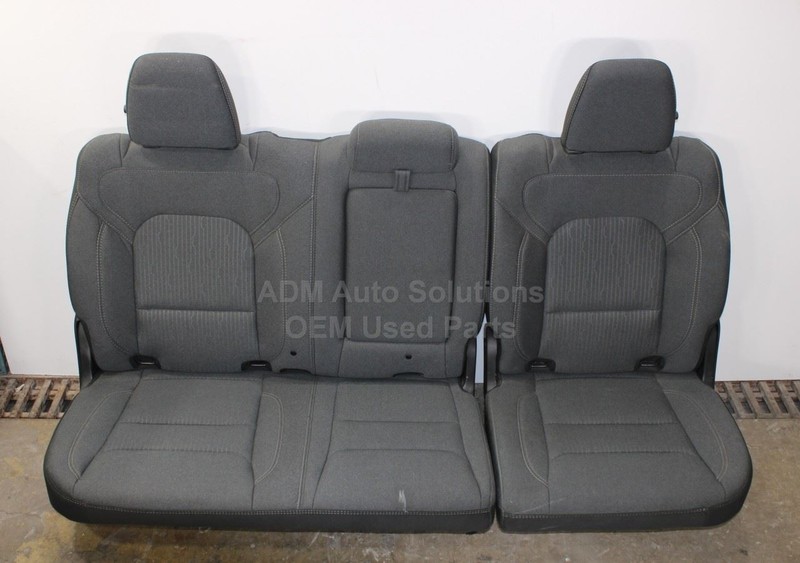 2019 - 2024 RAM 1500 GRAY TEXTILE REAR SECOND 2ND ROW SEAT/ REAR SEATS/CHAIR OEM