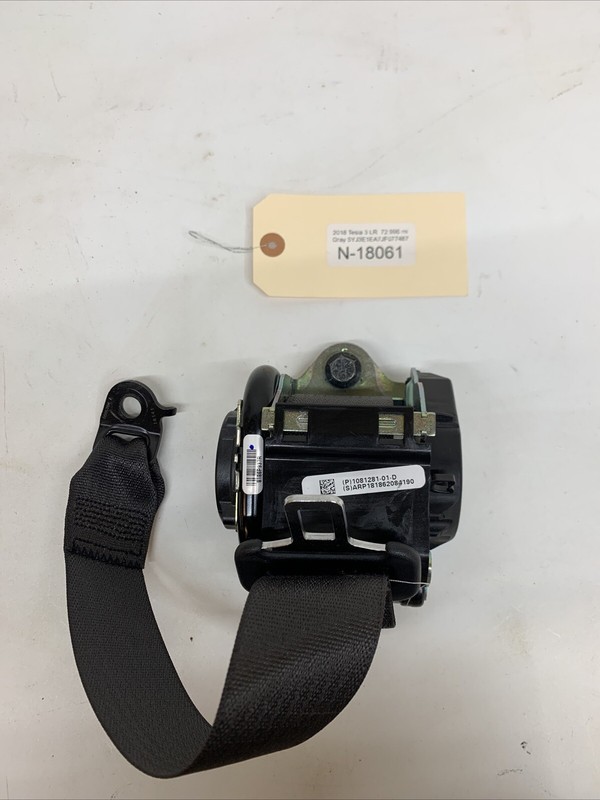 17-22 TESLA MODEL 3 REAR LEFT OR RIGHT SEAT BELT RETRACTOR 108128101D 18061 B70