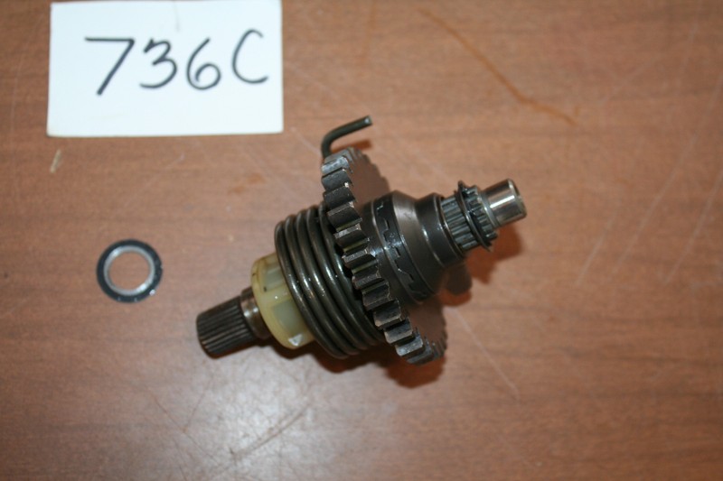 1986 Kawasaki KX125 Kick Start Spindle Shaft Ratchet Assembly OEM 86 B