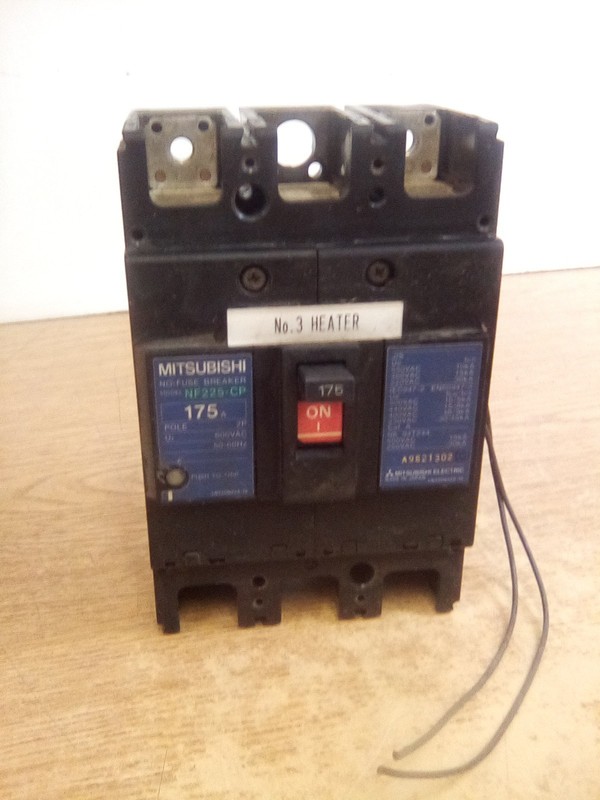 Mitsubishi NF225-CP 175Amp 3 Pole Circuit Breaker