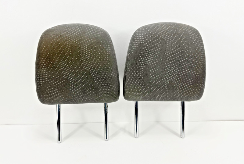 2010-2015 Toyota Prius Front Seat Headrests Left & Right Gray Cloth Pair OEM
