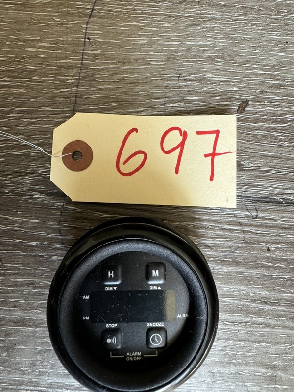 KENWORTH PETERBILT CLOCK-DIGITAL ALARM 2" ROUND Q436018PAC001 Q436018PAC-001