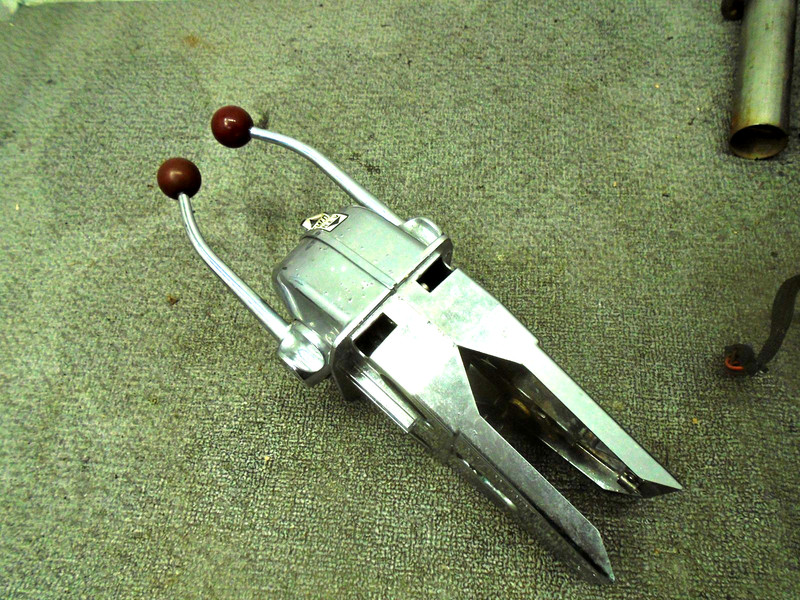 Morse Marine Top Mount Control Box w Red Knobs Throttle Shift Binnacle