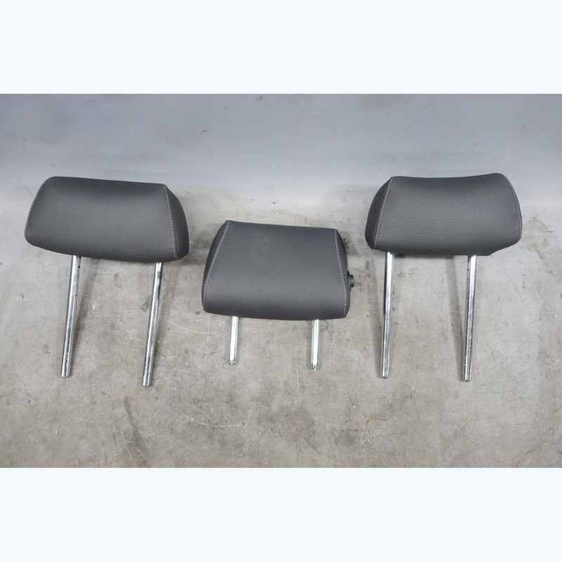 2008-2009 BMW E90 E91 3-Series 4dr Factory Rear Head Rest Set Black Leather OEM