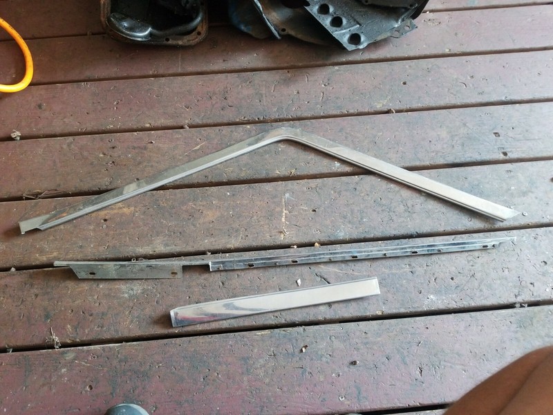 1964 FORD GALAXIE 500 PASSENGER RH FRONT DOOR WINDOW FRAME MOLDING TRIM SURROUND