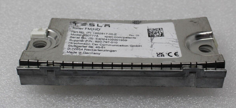 Genuine Tesla Tuner FM/HD 1852817-00-E Antennas & Amplifiers 920777A OEM