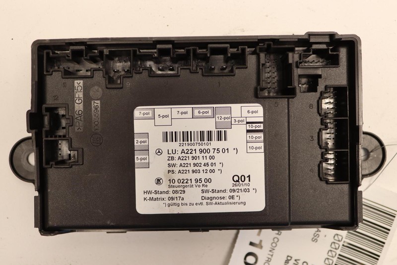 2010-2013 MERCEDES S-CLASS S550 W221 FRONT RIGHT SIDE DOOR CONTROL MODULE OEM