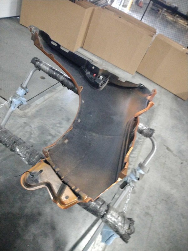 2020 Mitsubishi Outlander Sport Left Fender Orange Good Condition OEM Part