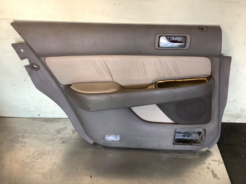 00-04 Acura RL Left Driver side Rear Door trim, panel Leather, Taupe Used OEM