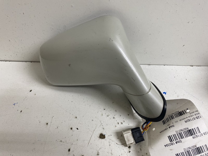 1997-2004 Mitsubishi Diamante White Right Passenger Side View Door Mirror 3 Wire