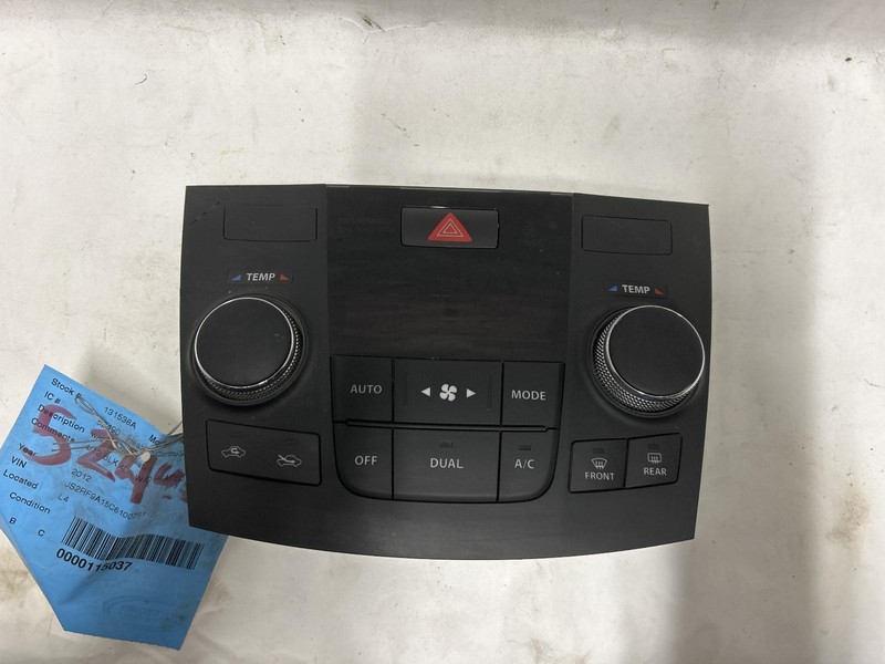 12 SUZUKI KIZASHI Heat AC Controller OEM 1 Year Warranty!