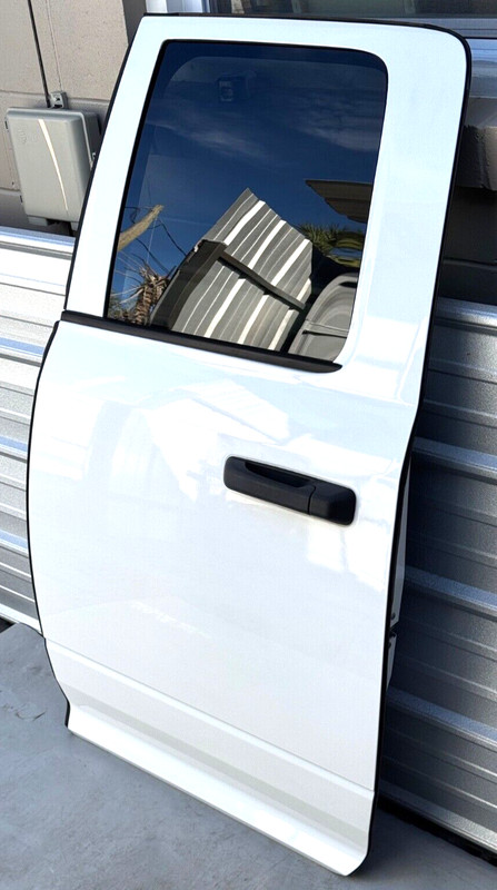 ✅2009-2024 RAM 1500 Classic QUAD CAB WHITE REAR DOOR SHELL Driver Side OEM PW7