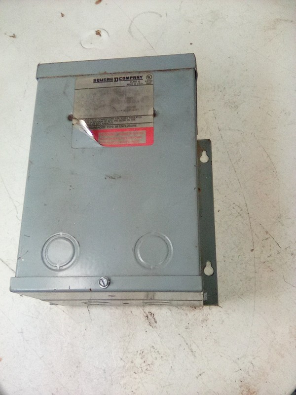 Square D Transformer 9728 H-1 Single Phase Dry Type 1.0KVA
