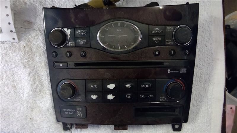 Temperature Control With Dual Zone Control Fits 08-09 INFINITI EX35 449948