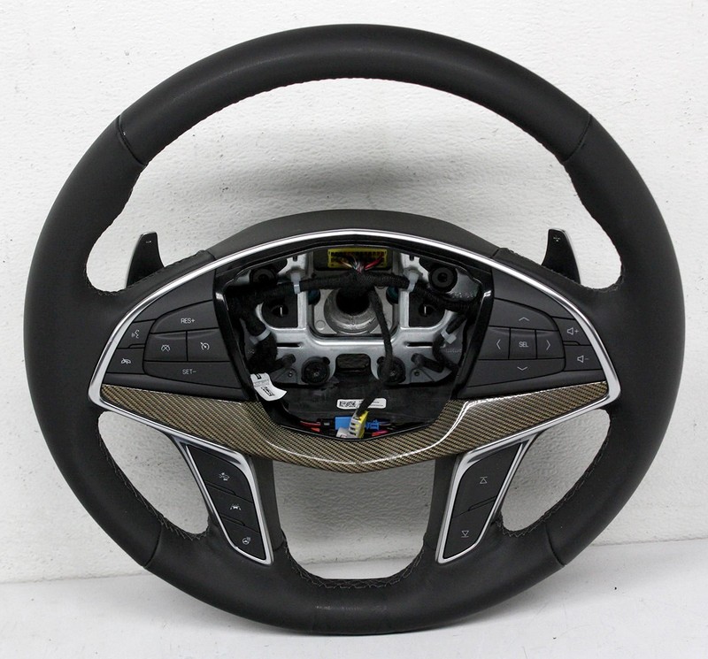 OEM Steering Wheel For Cadillac XT5 Black Leather 84859100