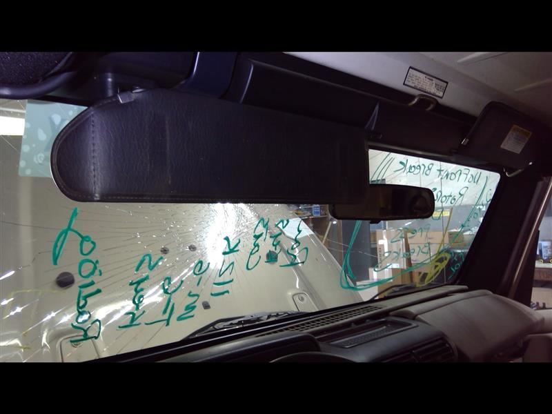 Driver Left Sun Visor With Warning Label Fits 03-06 WRANGLER 1446443