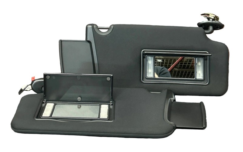2011-2014 Dodge Charger Sun Visor Shade Mirror Illuminated Left Right Set Of 2