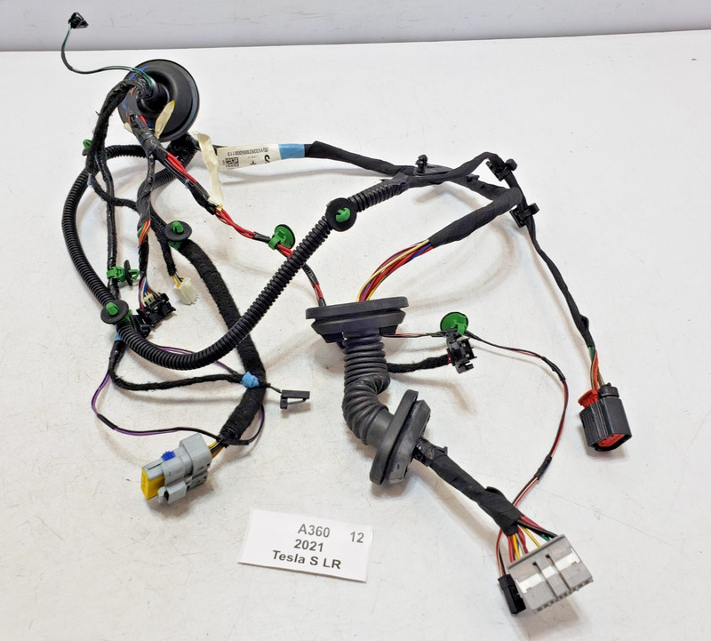 ✅ 2012-2021 OEM Tesla Model S Rear Right Passenger Side Door Wire Harness