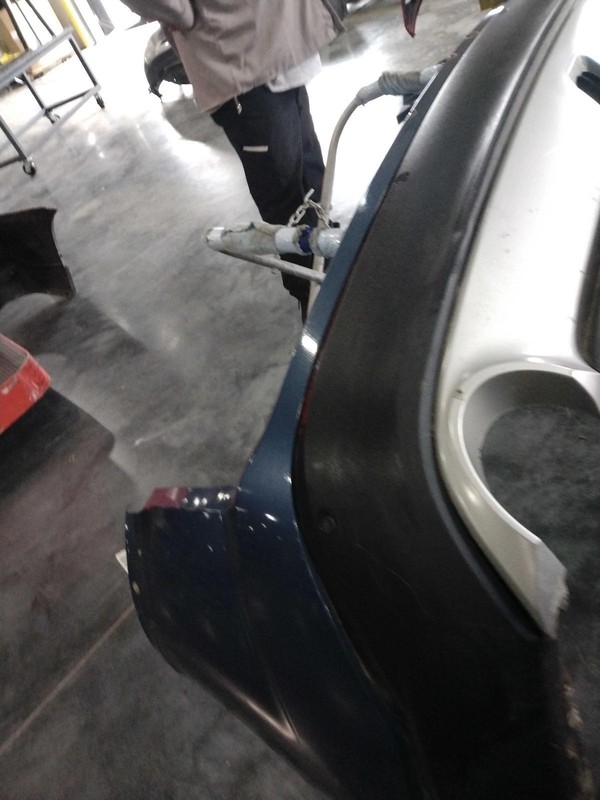 2018 Ford Edge Blue OEM Bumper Assembly, Used, 117K Miles, Genuine Parts