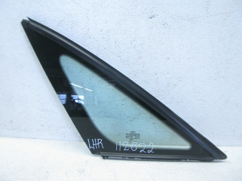 04-10 AUDI D3 A8 LONG LWB REAR LEFT DRIVER WINDOW QUARTER GLASS OEM 112822