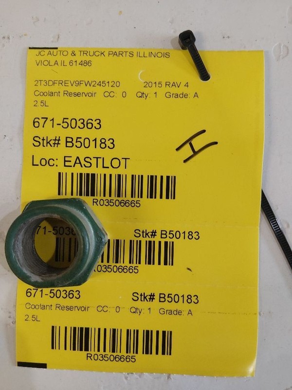 Coolant Reservoir Fits 06-18 RAV4 3506665