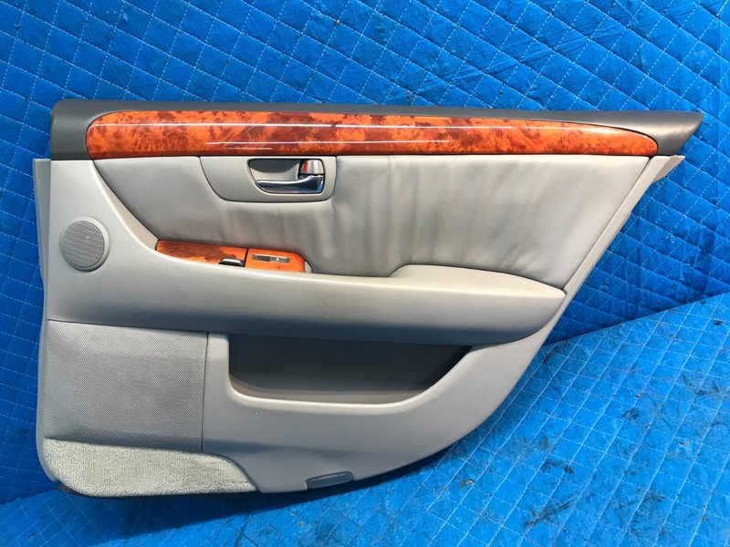 2004-2006 LEXUS LS430 REAR RIGHT PASSENGER DOOR PANEL CARD TRIM OEM Gray LA10