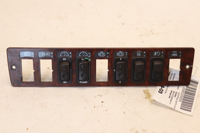 1996-2010 KENWORTH T2000 CLUSTER ENGINE HEAT LIGHT ROCKER SWITCH PANEL OEM