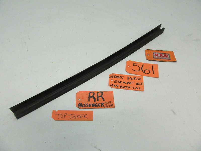 ESCAPE MARINER DOOR WEATHER SEAL GLASS WINDOW PANEL RUBBER TOP INNER RIGHT REAR
