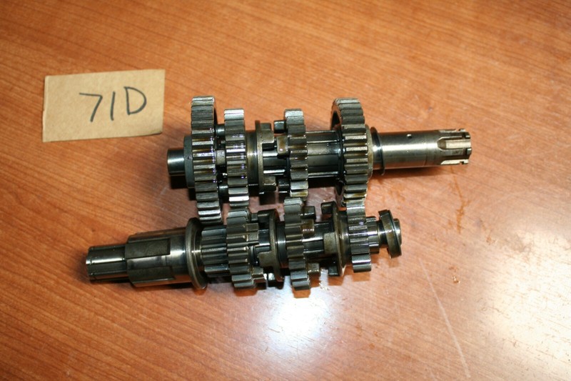 1980 Honda CM 200T Transmission Gear Cluster Mainshaft Countershaft OEM 80 F