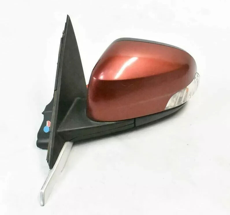 09-11 Jaguar X250 XF Left Driver Side Rear View Power Door Mirror Red OEM
