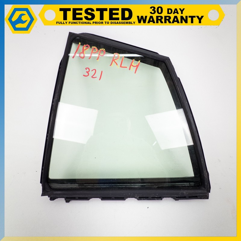 16-22 Toyota Prius Prime REAR LEFT DOOR CORNER FIXED WINDOW GLASS OEM