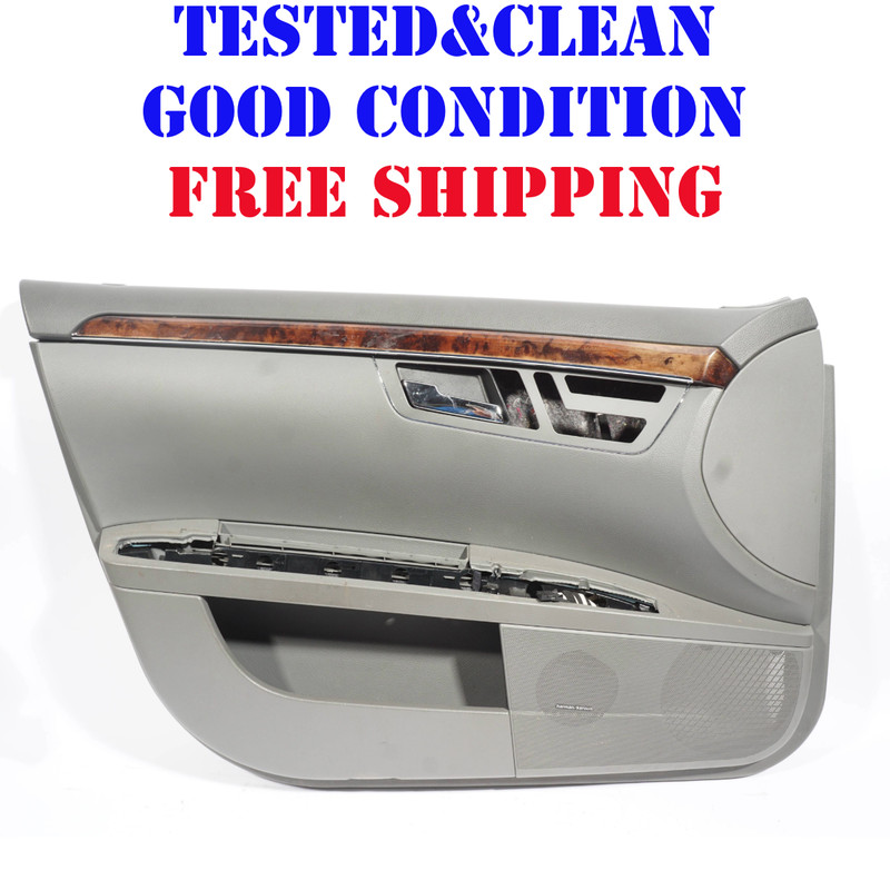 07-09 MERCEDES S550 W221 FRONT LEFT DRIVER SIDE DOOR PANEL TRIM OEM