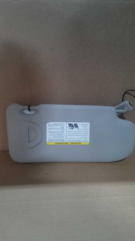 2019 Nissan Rogue Sport Driver Side Sun Visor White OEM Used Part 663463