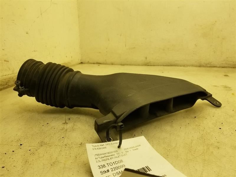 08 TOYOTA HIGHLANDER AIR INLET DUCT 3.3L 3MZFE
