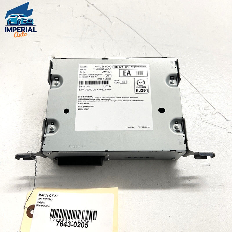 2023 MAZDA CX-50 AUDIO RADIO RECEIVERS AMPLIFIERS CONNECTIVITY HEAD UNIT OEM