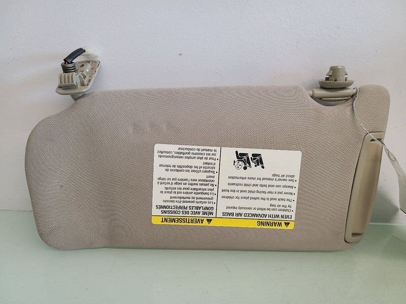 Passenger Right Sun Visor Illuminated Fits 09-12 MAXIMA 553101