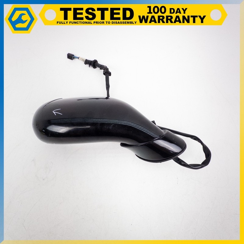 DAMAGED 97-04 CHEVROLET CORVETTE C5 FRONT RIGHT SIDE DOOR MIRROR BLACK 41U OEM