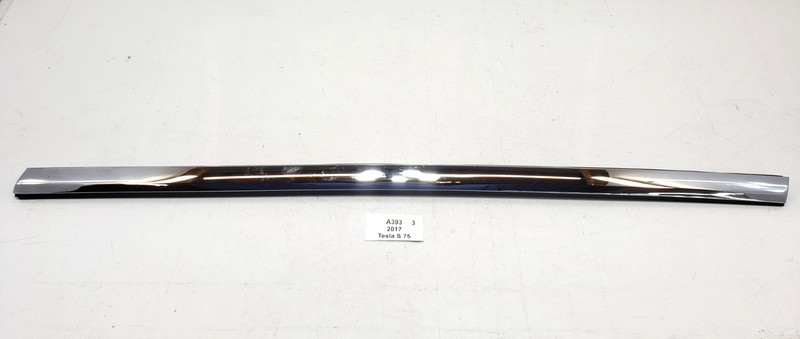 ✅ 12-20 OEM Tesla Model S Front Left Driver Side Door Outer Belt Molding Chrome