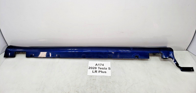 ✅ 12-20 OEM Tesla Model S Left Driver Side Skirt Rocker Shell Blue PPSB NOTE*