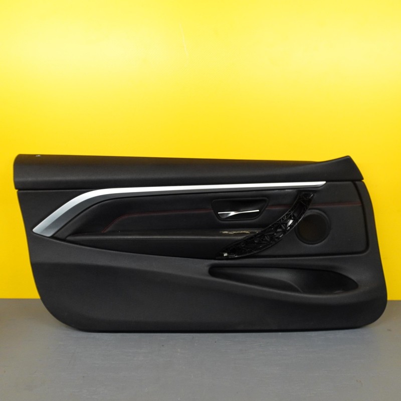 2014-2018 Bmw 435i F32 F33 F36 Front LH Door Panel Cover Trim Leather Handle