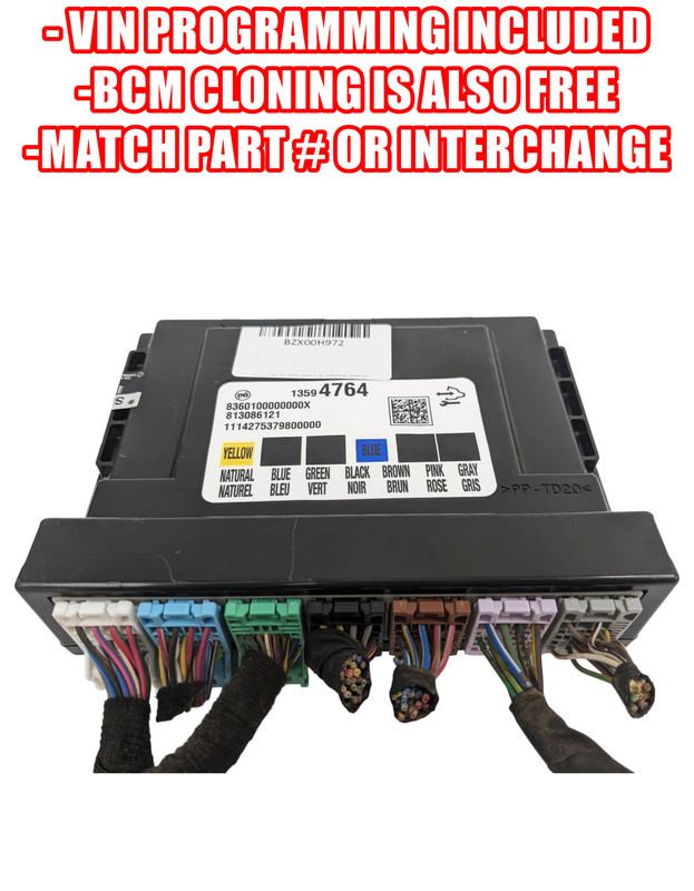 PROGRAMMED 15-19 Sierra Sonic ATS Impala Body Control Module BCM 13594764 OEM